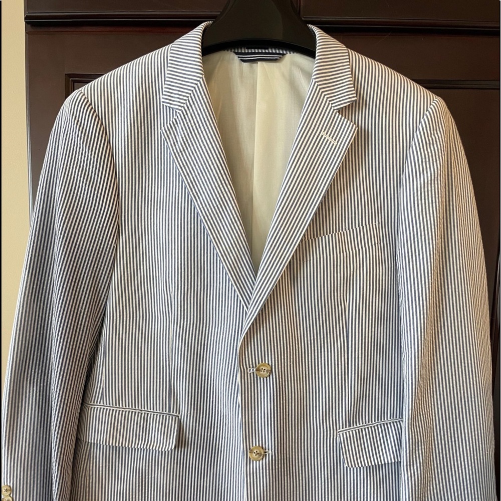 Men's Large Seersucker Suit